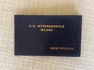 INTER FC. INTERNAZIONALE CALCIO ANNI '60 PORTA TESSERA UFFICIALE SOCIO EFFETTIVO - Imagen 1 de 2