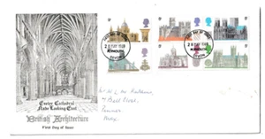 28/5/1969 UK GB FDC - British Cathedrals - Exeter Cathedral - Plymouth FDI P/M - Picture 1 of 2