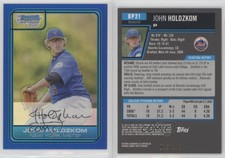 2006 Bowman Draft Chrome Draft Picks Blue Refractor /199 John Holdzkom #DP21