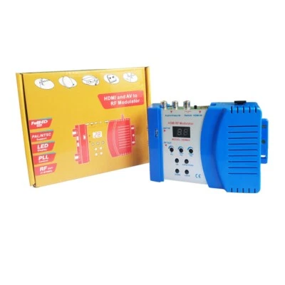 HDM69 Digital HDMI Modulator HDMI / AV to RF Modulator Converter VHF UHF PAL - Image 1 of 4