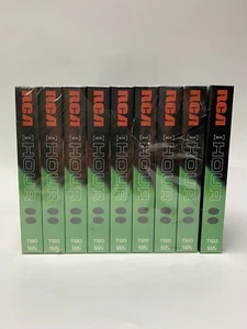 9 Pack!! RCA VCR Tapes Blank NEW SEALED VHS Video Cassette Six Hour T120 NOS - Picture 1 of 3