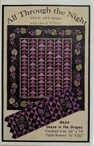 Geese in the Grapes Quilt/Table Runner Pattern from All Through the Night  - Picture 1 of 2