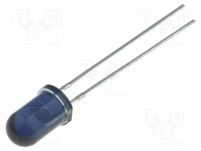 IR Sender 5mm 25° THT TSA6400 Infrarot-EDs 160mW 940nm transparent,blau - Bild 1 von 1