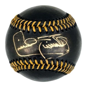 Cecil Fielder Signed Rawlings Official MLB Black & Gold Baseball (JSA) - Picture 1 of 1