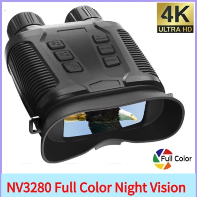 NV3280 Full Color Night Vision 4K HD Video Photo Digital Outdoor Infrared Camera - Image 1 of 4
