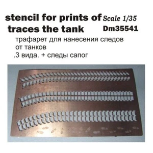DAN Models 35541 Scale 1:35 Photoetched: Stencil For Prints Of Traces The Tank - Bild 1 von 6