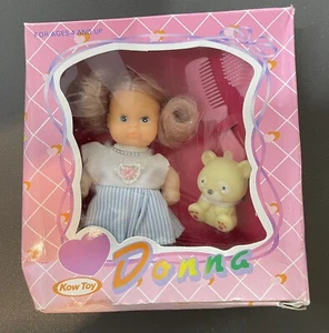Vintage Donna Doll Set - Kow Toy #K645 - New in Box / Unopened - Yellow Bear GO3 - Picture 1 of 4