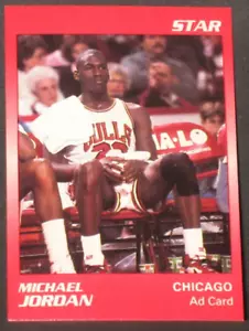 Michael Jordan 1990 Star Ad Card Promo NNO Chicago Bulls - Bild 1 von 2