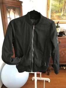 Jay Jays size 8 girls Bomber jacket Black FREEPOST - Picture 1 of 2