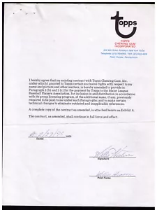 Willie Horton 1975 Topps Contract Amendment 1968 Detroit Tigers Serie Mundial - Imagen 1 de 2