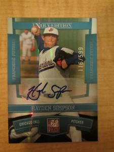 2010 Donruss Elite Extra Edition Franchise Futures Hayden Simpson /599 Auto #50 - Picture 1 of 2