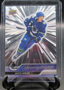 Akito Hirose 2023-24 Upper Deck Young Guns Outburst Silver RC #242