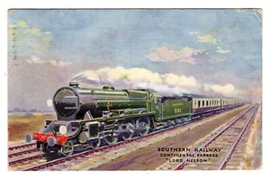 SOUTHERN RAILWAY "LORD NELSON" ARTE DIBUJADO, TUCK'S OILETTE 3593 (No. 25) - Imagen 1 de 2