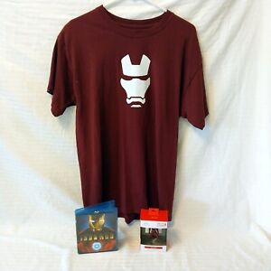 Ironman T-Shirt groß neu 100 % Baumwolle Ornament neu und BluRay 2 Disc gebraucht