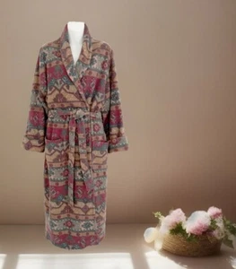 Vintage VICTORIA’S SECRET Country Women Fleece Robe P/S Southwestern Multicolor - Picture 1 of 6