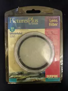 Sunpak 77mm UV Lens Filter (DF-7038-UV) ~Protects from Dirt, Scratches & UV~ NEW - Picture 1 of 7