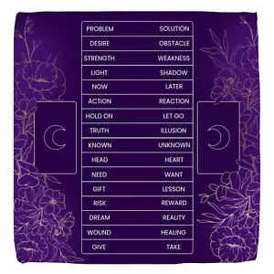 2-Card Tarot Reading Spread Cloth, Tarot Menu, Altar Cloth, Spiritual Witch Gift - Picture 1 of 6