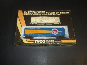 1980's Tyco HO Scale #957 Baltimore & Ohio Electronic Sound of Steam Box Car NIB - Picture 1 of 8