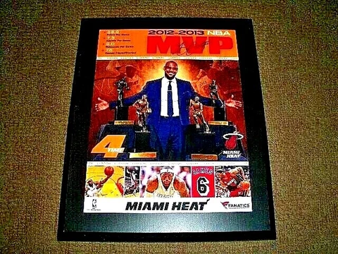 LEBRON JAMES - FANATICS 2012-2013 NBA MVP WOODEN PLACQUE 13" X 10" - PRE-OWNED Cover