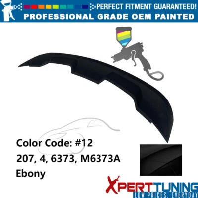 Fits 10-14 Ford Mustang Trunk Spoiler Convert To 2020 GT500 Style Painted Ebony - Image 1 of 4