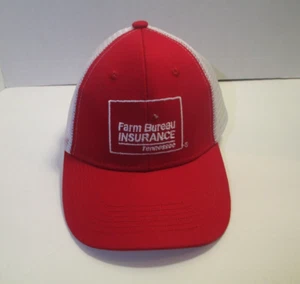 TENNESSEE FARM BUREAU RED SNAPBACK TRUCKER HAT #1 SAME AS FARMER CHARLIE WEARS. - Picture 1 of 6