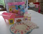 Vtg Playskool Dollhouse Sweet Dreams and Bedroom Set Complete with Original Box