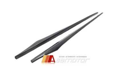 Carbon Fiber VR Style Side Skirt Add-on Extension Set fits BMW F06 M6 Gran Coupe - Imagem 1 de 4