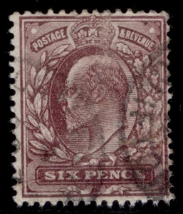 GB EDVII SG300 SPEC M33(7), 6d blackish purple (GBF), USED. Cat £95. CDS - Picture 1 of 1