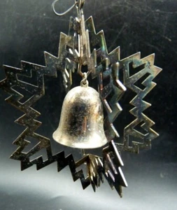 Reed & Barton 1988 7th Edition Snowflake Bell Silver Plate Christmas Ornament - Picture 1 of 1