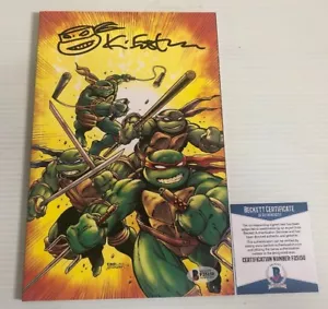 Kevin Eastman Signed Autographed Sketch Comic Cover Ninja Turtles BECKETT COA 5 - Picture 1 of 3