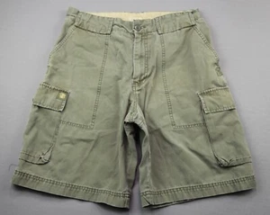 Herren IZOD Shorts Cargo grün Größe 32 (Maße 32x9) Zipper Fly - Bild 1 von 4