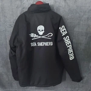 Sea Shepherd Jolly Roger Jacke Herren XL schwarz Crew bestickt Jacke Germany - Bild 1 von 13