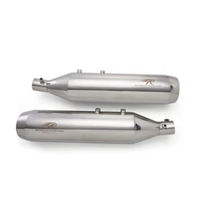 Red Rooster Astral Polish Exhaust Black for Royal Enfield Super Meteor 650 - Picture 1 of 2