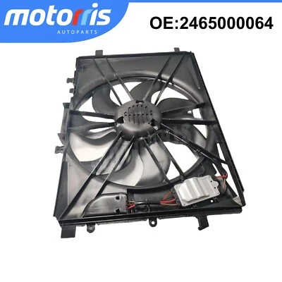 For Mercedes-Benz CLA250 SLK250 GLA250 Single Radiator Fan w/ Shroud Assembly - Изображение 1 из 4