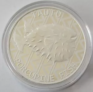 Tokelau 5 Dólares 2021 Animales Tautu 1 Oz Plata - Imagen 1 de 2