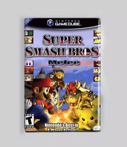 SUPER SMASH BROS / GAMECUBE - 2""x3"" KÜHLSCHRANKMAGNET (Box Nintendo Spiel Retro Nahkampf) - Bild 1 von 2