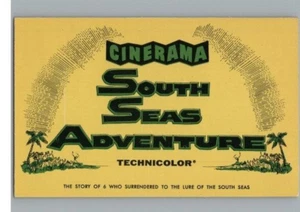 Cinerama South Seas Adventure Technicolor Warner Hollywood CA Theatre Postcard - Picture 1 of 2
