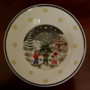 Rare Vintage AK Kaiser Germany Wintery Scene Candy Nut Trinket Dish Motiv 7 #40 - Picture 1 of 5