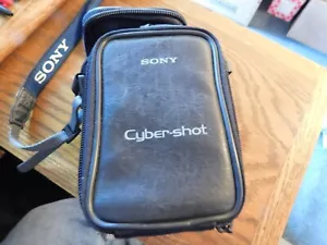 Sony Cybershot Authentic Black Protective Camera Case Adjustable Bag - Picture 1 of 7