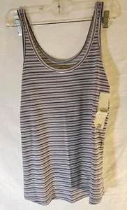 NO BOUNDARIES Stripe SCOOP TANK Large (11-13) Super Soft - Picture 1 of 4