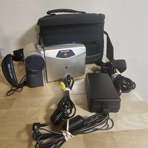Sharp Viewcam VL-A10U 8mm Video 8 Camcorder W/ Accessories Tested Working READ - Picture 1 of 19