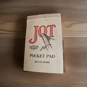 JOT pocket Pad Jcb Co. 1920's-1930's Notepad Paper Vintage Antique Depression - Picture 1 of 6