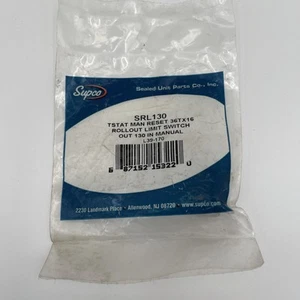 Supco SRL130 Thermostat Manual Reset 36Tx16 Rollout Limit Switch NEW OEM SEALED - Picture 1 of 4