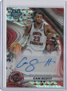 Cam Scott NCAA 2024-25 Bowman's Best U Geo Refractor RC Auto #B24-CS Karte - Bild 1 von 2
