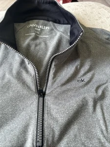 Calvin Klein Herren Orbit Half Zip Golf Leichter Pullover Atmungsaktiv CK - Bild 1 von 7