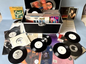 VINYL 7" COLLECTION + FLIGHT CASE U2 PROMO INDIE ROCK POP JOB LOT - Picture 1 of 8
