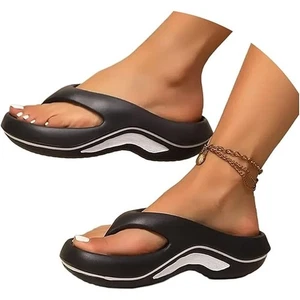 Women's Pillow Cloud Slipper Arch Support Sandals Flip Flops Size 12 (42-43) - Picture 1 of 8