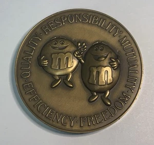 1983 Mars Bronze Medallion M&M’s Candy Award Medal Twix Snickers Milky Way - Picture 1 of 7