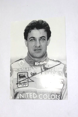 Autogrammkarte Jean Alesi Renault Formel 1 - Bild 1 von 2