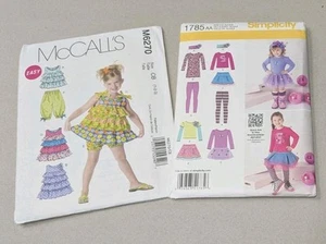 Simplicity 1785 Sz 1 2 3 Toddler Summer Dress Top Pants Pattern McCall's M6270 - Picture 1 of 6